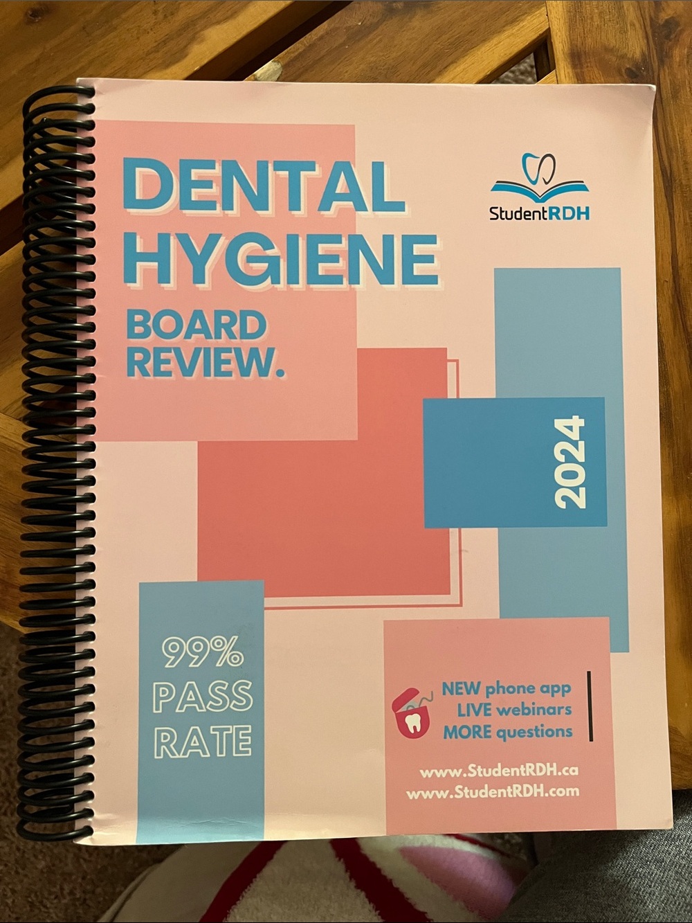 StudentRDH Dental Hygiene Board Review 2024 - Pink & Blue Cover